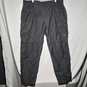 The North Face Paramount Pants Mens 40x30 Black Cargo Convertible Stretch